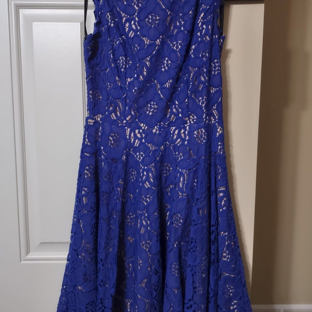 Jr's right Royal Blue Lace Dress